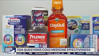 FDA questions cold medicine effectiveness