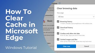 How to Clear Cache in Microsoft Edge | Delete Browser Cache