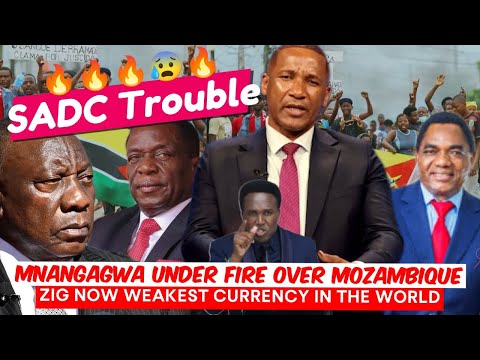 BREAKING WATCH LIVE; SADC trouble. Chairman Mnangagwa Under fire over Mozambique