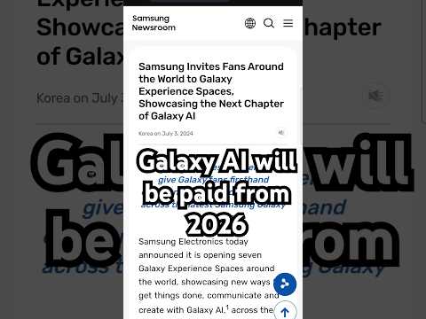 Brace Yourself to pay extra cash for using Galaxy AI #samsung #galaxyai