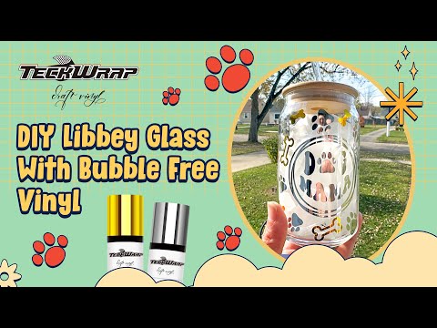 How To Create A Libbey Glass Using Mirror Chrome Vinyl? | Craft Tutorial