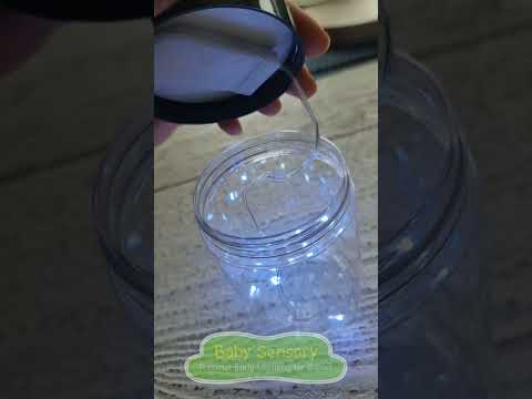 💛Easy Peasy lemon squeezy......Sensory Light Jar 🫙 And an added bit of ASMR to soothe your soul 💚