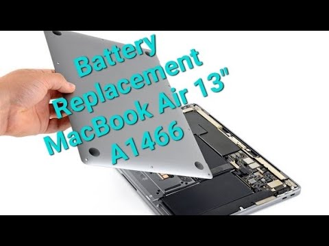 How to Replace Battery On Macbook Air 13" A1466 (Mid 2012 to Early 2017)