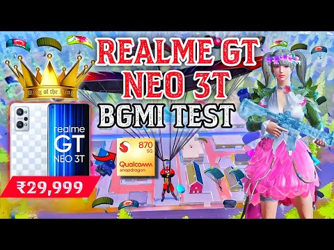 REALME GT NEO 3T BGMI TEST | QUALCOMM SNAPDRAGON 870 5G😱