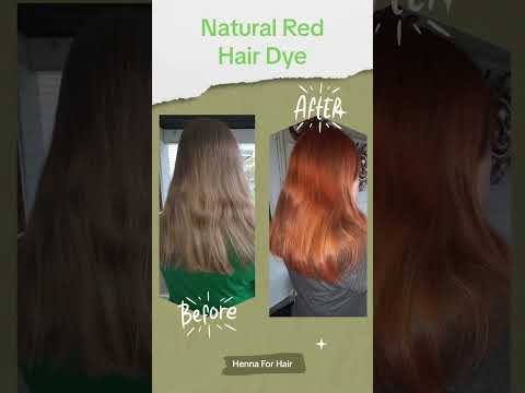 Natural red before and after! #haircolortransformation #naturalhair #hennahairdye