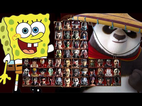 Mortal Kombat 9 - SPONGEBOB SQUAREPANTS 🧽 & PO 🐼 - Expert Tag Ladder - Gameplay @(1080p) - 60ᶠᵖˢ ✔