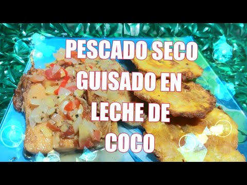 ✅PESCADO seco guisado en 🤤leche de COCO🥥 #cuaresma #semana santa.