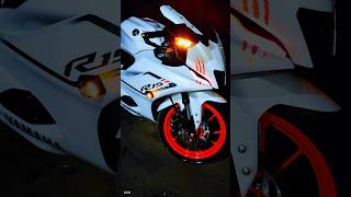 R15 V4 White Colur Modification #r15 #r15v4 #bike #shorts