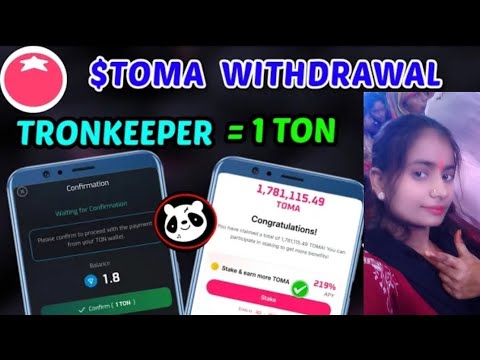 Tomarket 🍅 $TOMA Token Withdrawal 💵🔥 | Tronkeeper Tron $TRAX Withdrawal|