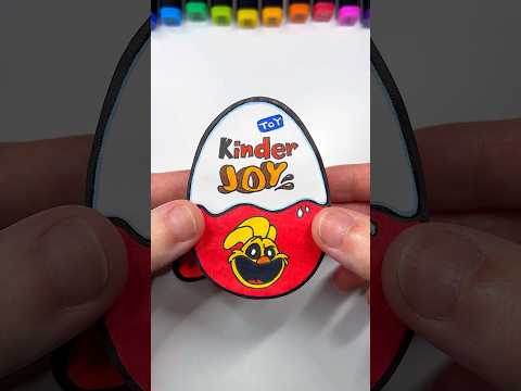 DIY Kickin Chicken Poppy Playtime 3 Kinder Joy | Paper Craft Ideas #shorts #papercraft