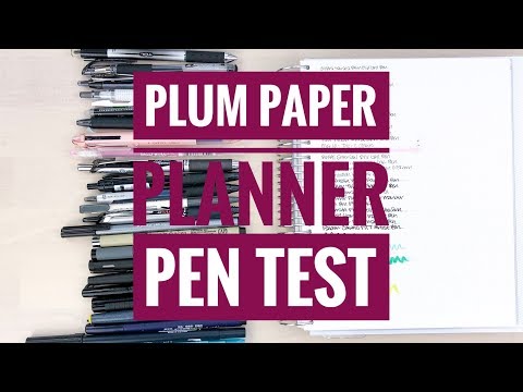 Plum Paper Planner - PEN TEST