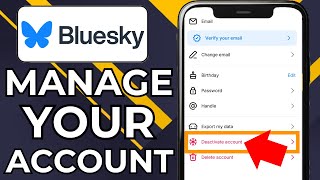 HOW TO DEACTIVATE & ACTIVATE YOUR ACCOUNT ON BLUESKY SOCIAL (2025)