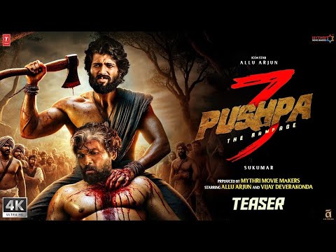 Pushpa 3: The Rampage | Announcement Teaser | Allu Arjun | Vijay Devarakonda | Sukumar