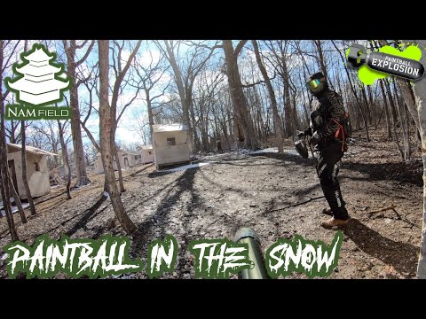 PAINTBALL EXPLOSION IN THE SNOW ⛄️ ❄️