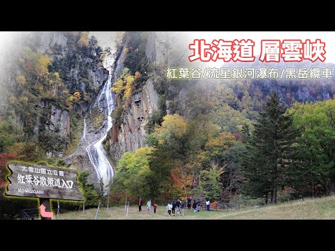 日本北海道 層雲峽紅葉谷 流星+銀河瀑布 黑岳纜車楓情全程體驗