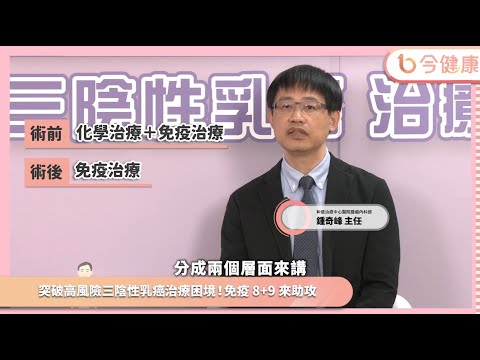 高風險早期三陰性乳癌術前術後搭配免疫治療　鍾奇峰主任：作用各有不同︱feat. 鍾奇峰醫師