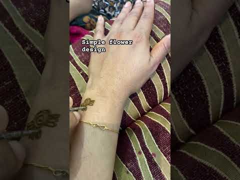 Simple flower design henna #hennatutorial #tutorial #diycrafts #hennadesign #tutorial #livestream #