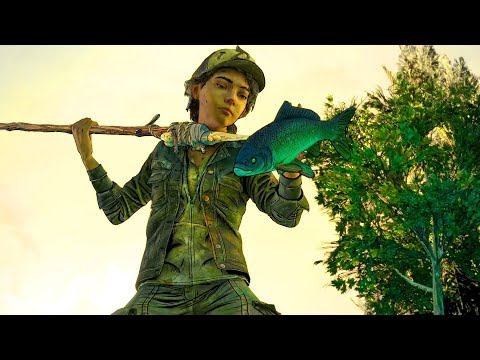 Clementine Goes Fishing with Violet and Brody (Telltale Walking Dead Final Season 4)