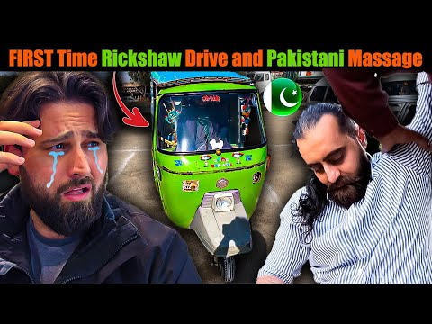 1st time 🇵🇰 Pakistani Rickshaw experince and 1st Desi Massage 😊