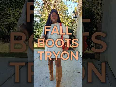 Fall Boots Try On KNEE and ANKLE Approved #amazon #fallfashion