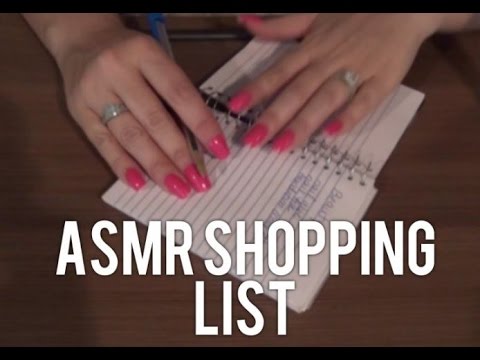 ASMR Shopping List