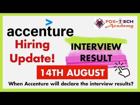 ✅ Accenture Update : Result on 14 August | When Accenture will declare result | #accenture