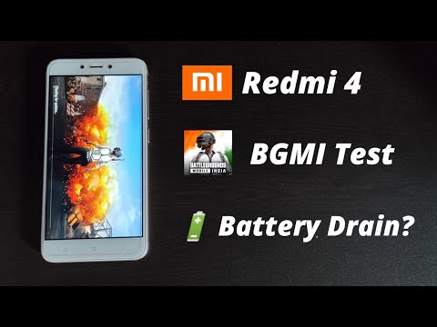 Redmi 4 BGMI Gameplay, 🔋Battery Drain, Heating Test l