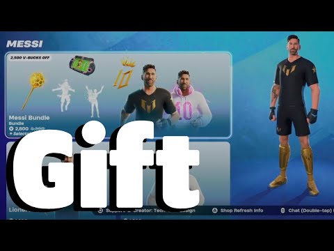 How to Gift Messi Skin Bundle in Fortnite | Giveaway