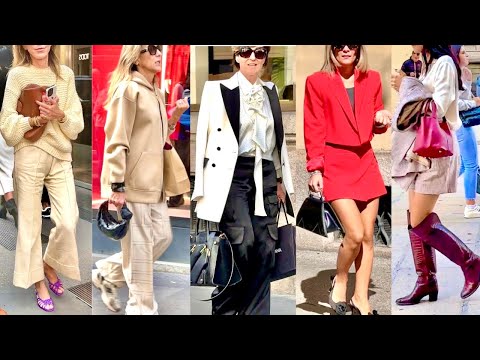 🍁FALL FASHION 2024 🇮🇹MILAN STREET STYLE FALL OUTFITS IDEAS #vanityfair #voguekorea