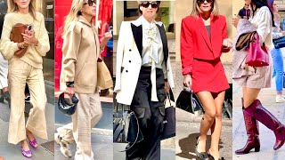 🍁FALL FASHION 2024 🇮🇹MILAN STREET STYLE FALL OUTFITS IDEAS #vanityfair #voguekorea