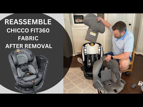 Chicco Fit360 Car Seat Reassembly | How to put the Chicco Fit360 Car Seat fabric back on