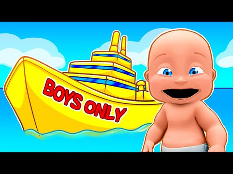 Building a BOYS ONLY SHIP in Roblox Build a Boat!