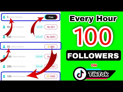 Get Free 100 Followers Every Hour On Tiktok.TikTok kay Followers kaisa badhaya.free tiktok followers