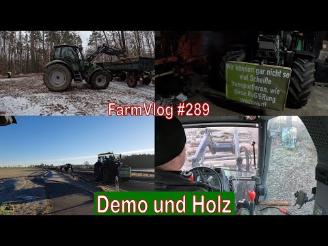 Farmvlog #289: Demo in Dresden | noch mehr Holz