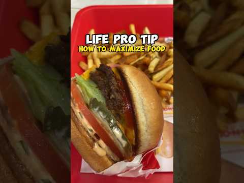 LPT: Maximizing Food #shorts #comedy #innout