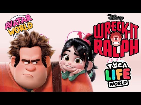 RALPH E VANELLOPE  / DETONA RALPH /in the versions TOCA LIFE , AVATAR WORLD, MIGA WORLD E YOYA WORLD