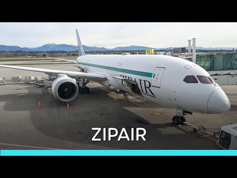 Low Budget Airline ZIPAIR: from Vancouver, Canada to Narita, Japan