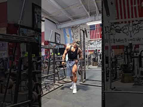 Jaehun Allright showing off his legs after Texas Pro win