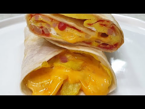 Egg Tortilla Wrap l 1 Minute Recipe