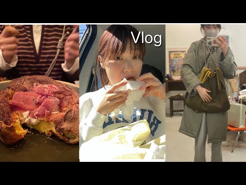 vlog, 洋服の買い物の様子👜,パン屋さん巡りドライブ🚗,PATHで朝活