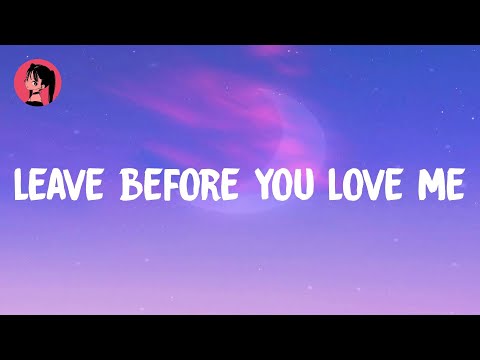 Marshmello - Leave Before You Love Me (Lyrics) 🎶