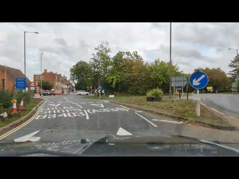 St Albans Roundabout from Lynchford Rd, 3rd Exit onto Queens Ave. Farnborough Driving Test Route Tip