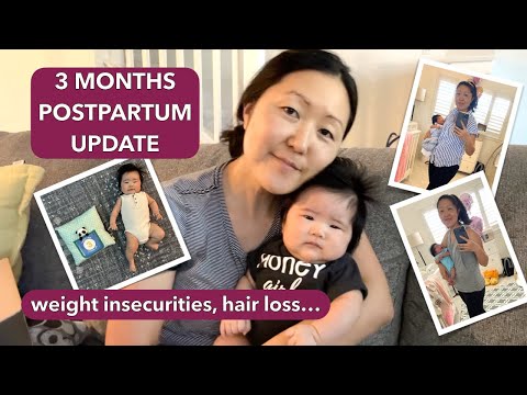 THREE MONTH POSTPARTUM UPDATE//Weight Insecurities, Hair Loss, Baby Update, Day In The Life