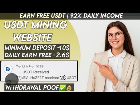 new usdt investment site 🤑 live withdrawal proof 💰 make money online 👑 make extra income 💰