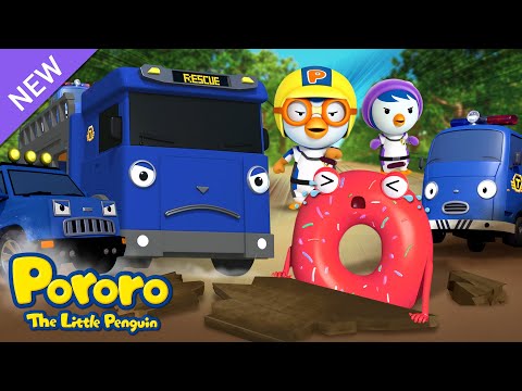 Pororo Rescue Truck Song | Rescue the Rainbow Donuts! | Pororo Rescue Team Song