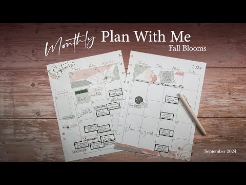 Monthly Plan With Me - Fall Blooms | September 2024