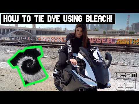 DIY HOW TO / TIE DYE USING BLEACH ! (EASY)