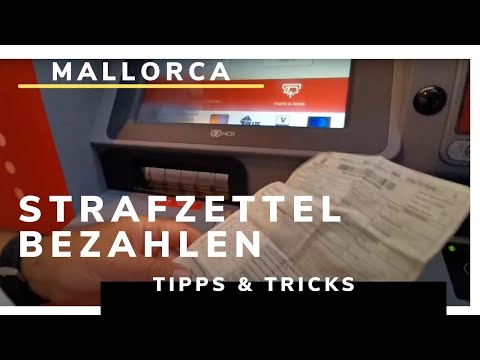 Einzige Bank - Bar - Wie bezahle ich am einfachsten einen Strafzettel auf Mallorca - Video Anleitung