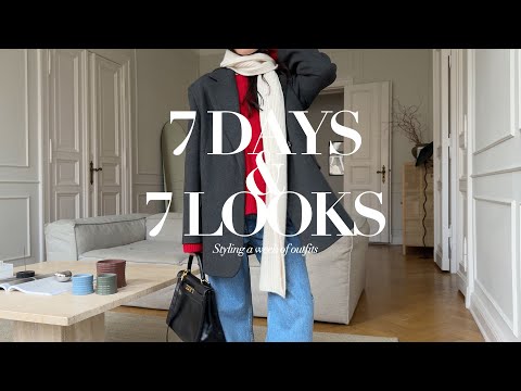 7 Days 7 Looks | Winter Outfits | Librarian core | Intellectual Chic | Academia Aesthetics | AD