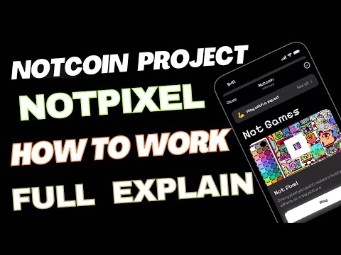 NotPixel New Telegram Bot | NotPixel me work kese kare | NotPixel Airdrop powered by Notcoin